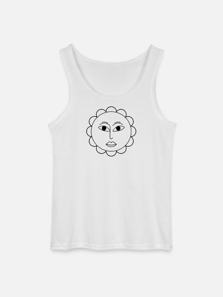 Fleur simple - Débardeur Gildan Homme - blanc