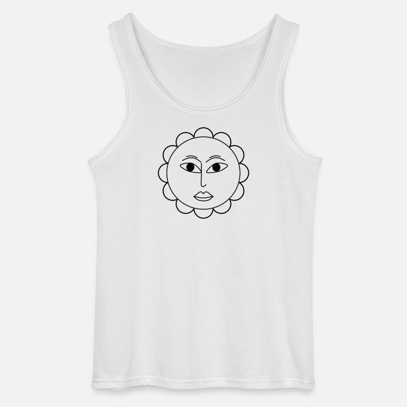 Fleur simple - Débardeur Gildan Homme - blanc