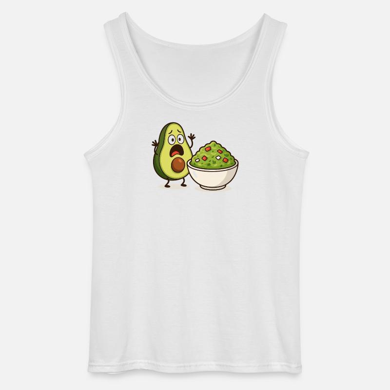 Avocado Guacamole Shock - Gildan Männer Tank Top - Weiß