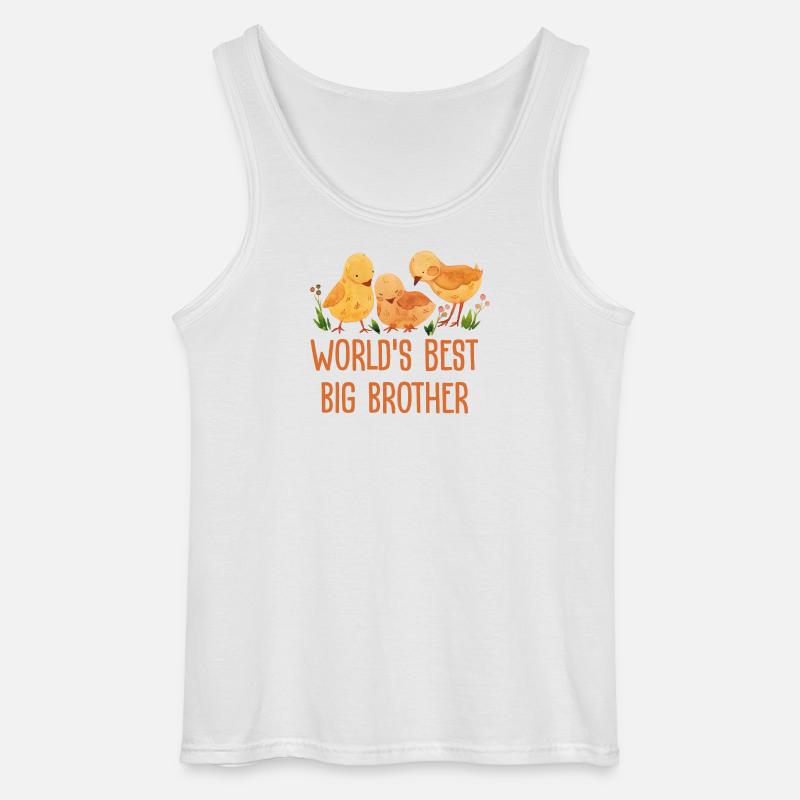 Weltbester Großer Bruder - Gildan Männer Tank Top - Weiß