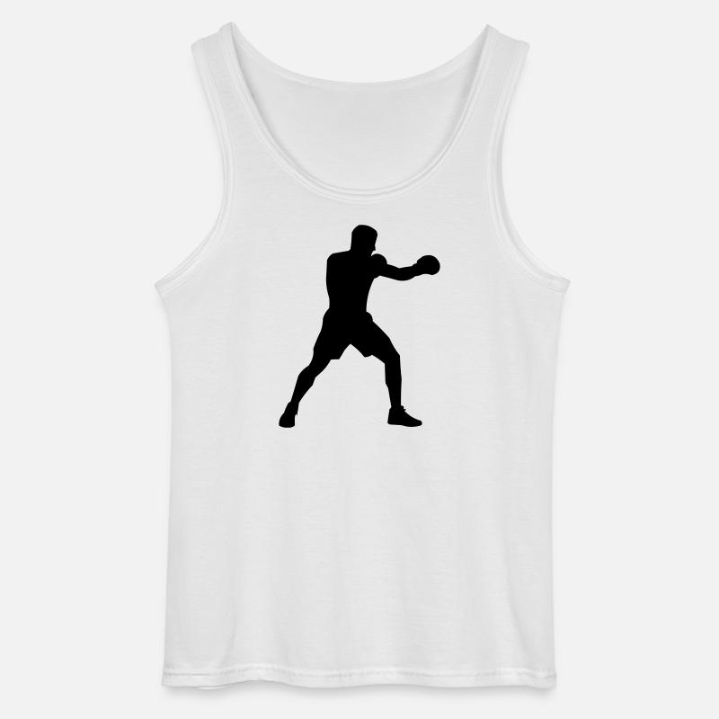 boxer - Gildan Männer Tank Top - Weiß