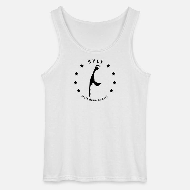 Sylt - Watt denn sonst? - Gildan Männer Tank Top - Weiß