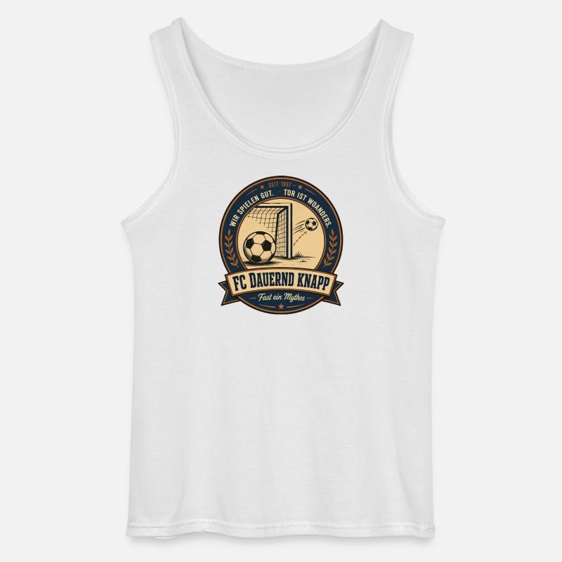 FC Dauernd Knapp - Gildan Männer Tank Top - Weiß