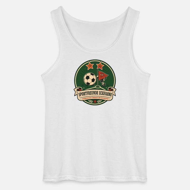 Sportfreunde Eckfahne - Gildan Männer Tank Top - Weiß