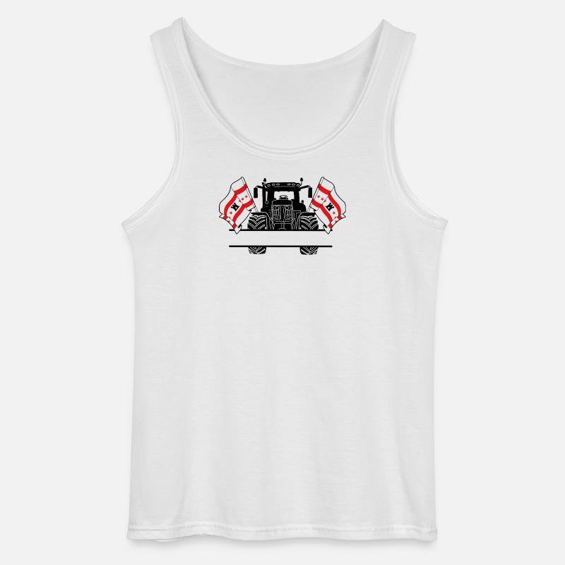 Drenthe_Tractor_Custom_Edition - Gildan Männer Tank Top - Weiß