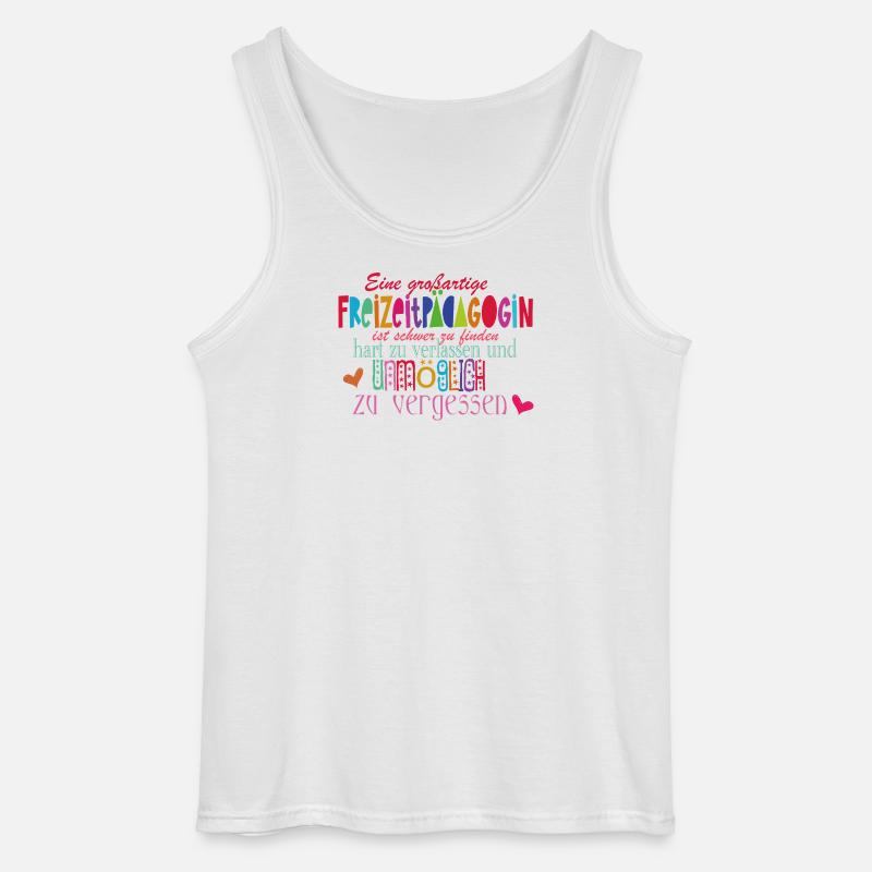 Freizeitpädagogin - Gildan Männer Tank Top - Weiß