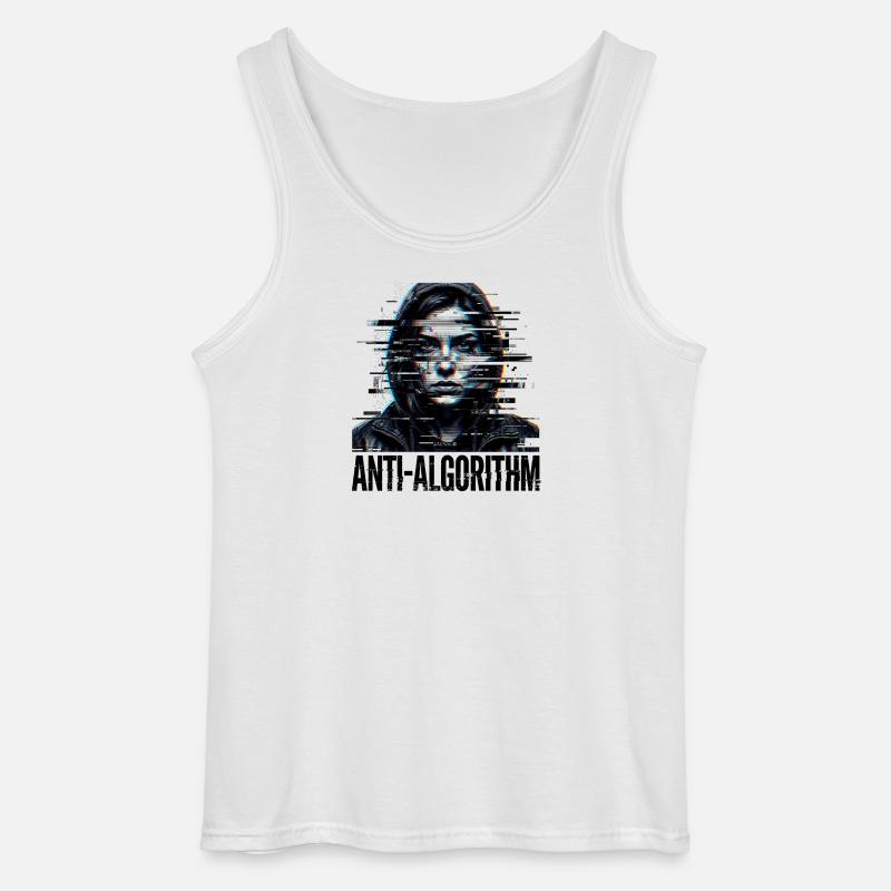 Anti Algorithm Digital - Gildan Männer Tank Top - Weiß