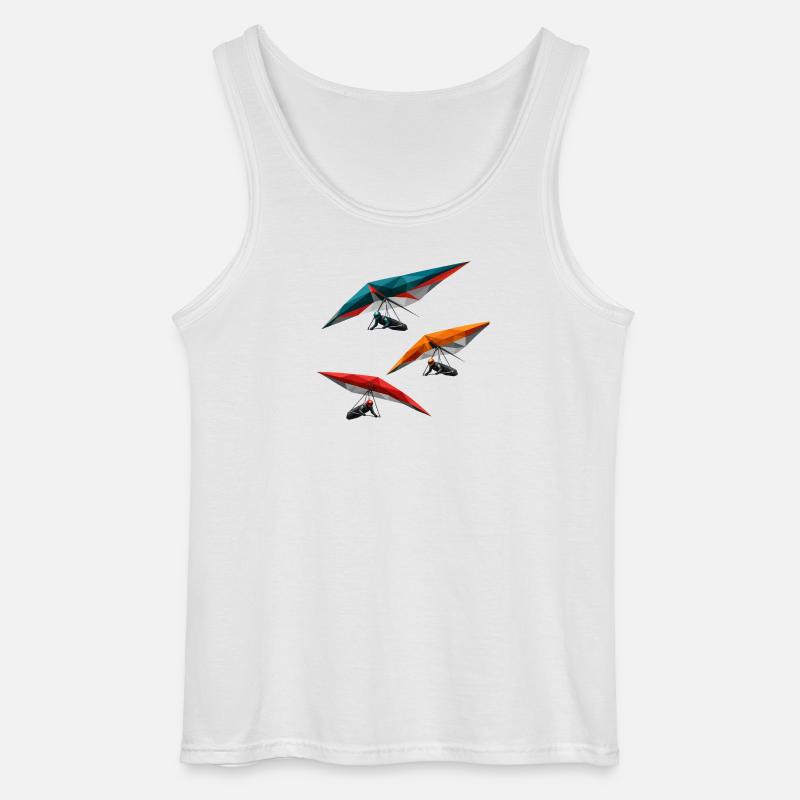 Polygon Hang Gliders Trio - Gildan Männer Tank Top - Weiß