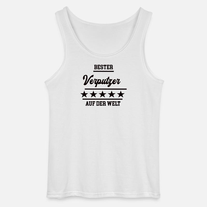 Verputzer Bester Handwerker Verputzerei - Gildan Männer Tank Top - Weiß