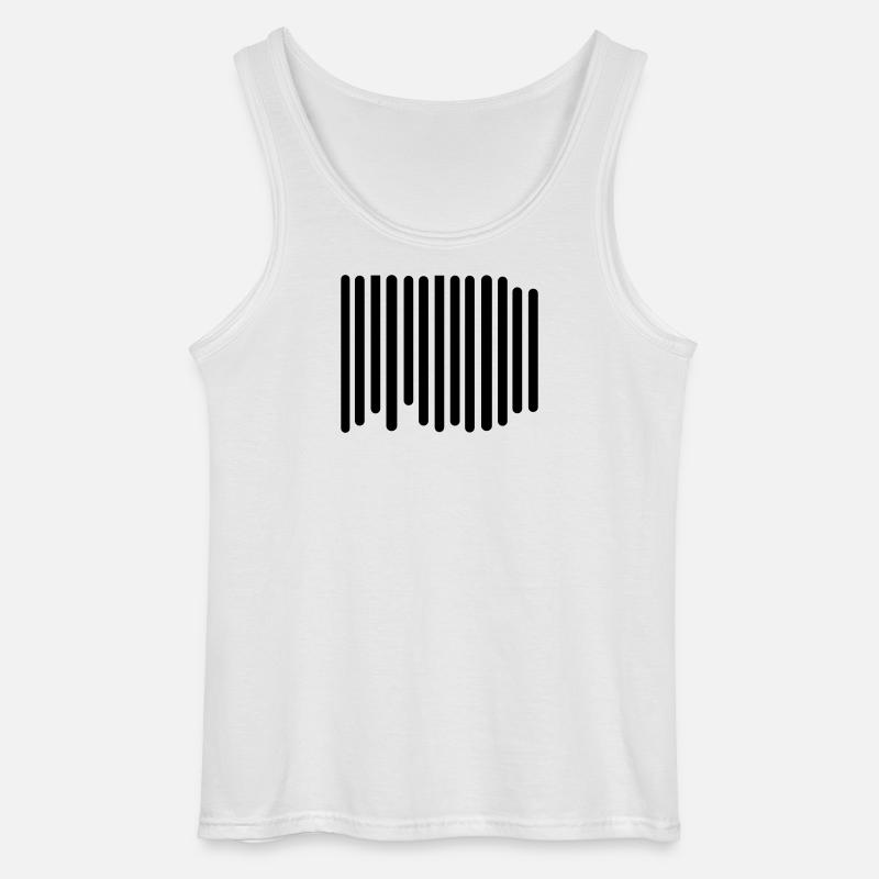 barcode - Gildan Men’s Tank Top - white