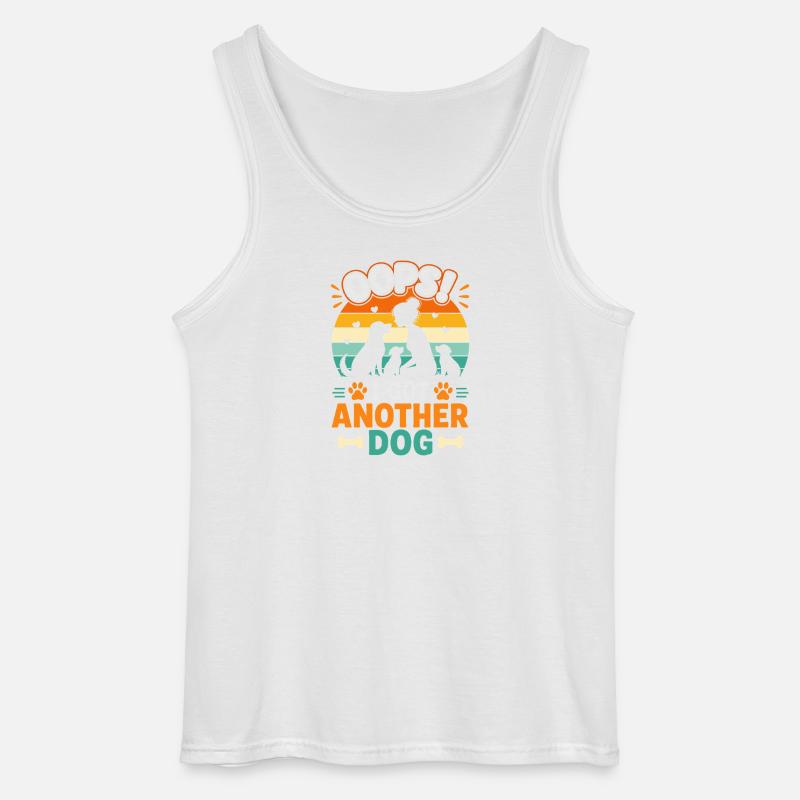 Another dog: Oops! - Gildan Men’s Tank Top - white