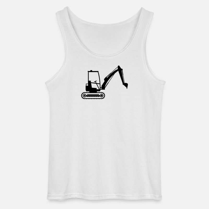 Bagger - Gildan Männer Tank Top - Weiß
