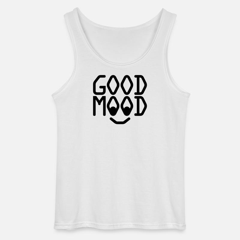 GOOD MOOD - Gildan Männer Tank Top - Weiß