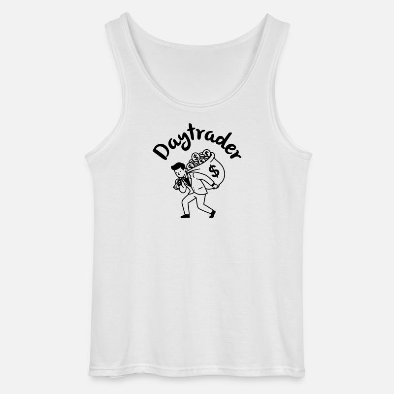 Daytrader - Gildan Männer Tank Top - Weiß