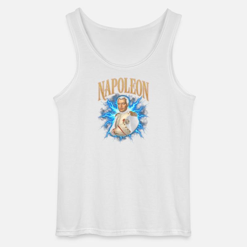 Napoleon Blitzlicht-Aura - Gildan Männer Tank Top - Weiß