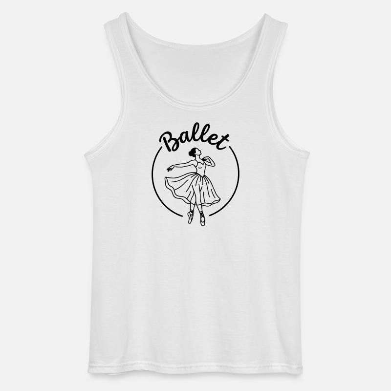 Ballett - Gildan Männer Tank Top - Weiß