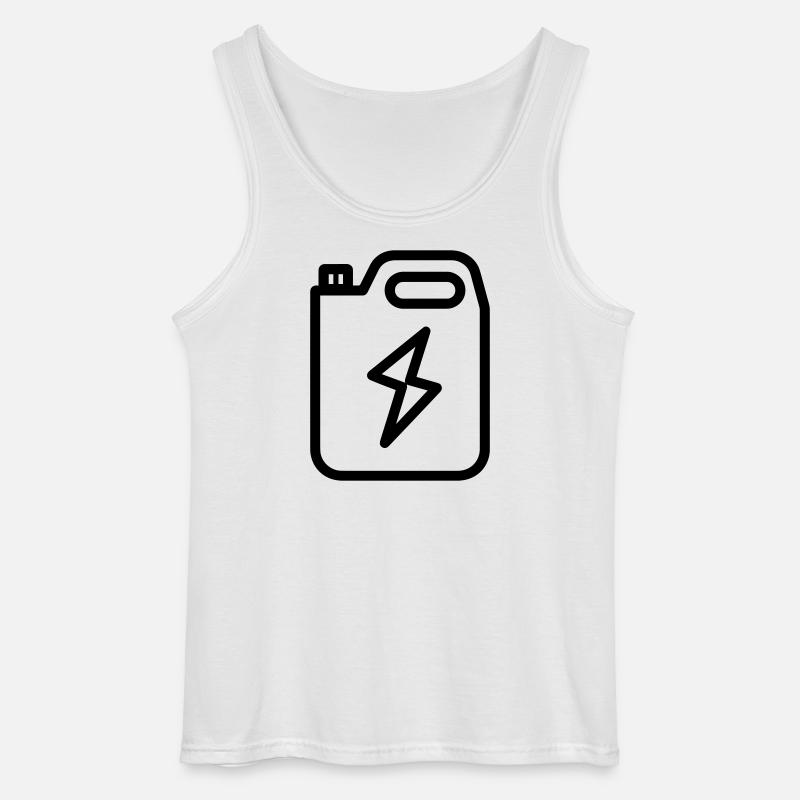 Brennstoff - Gildan Männer Tank Top - Weiß