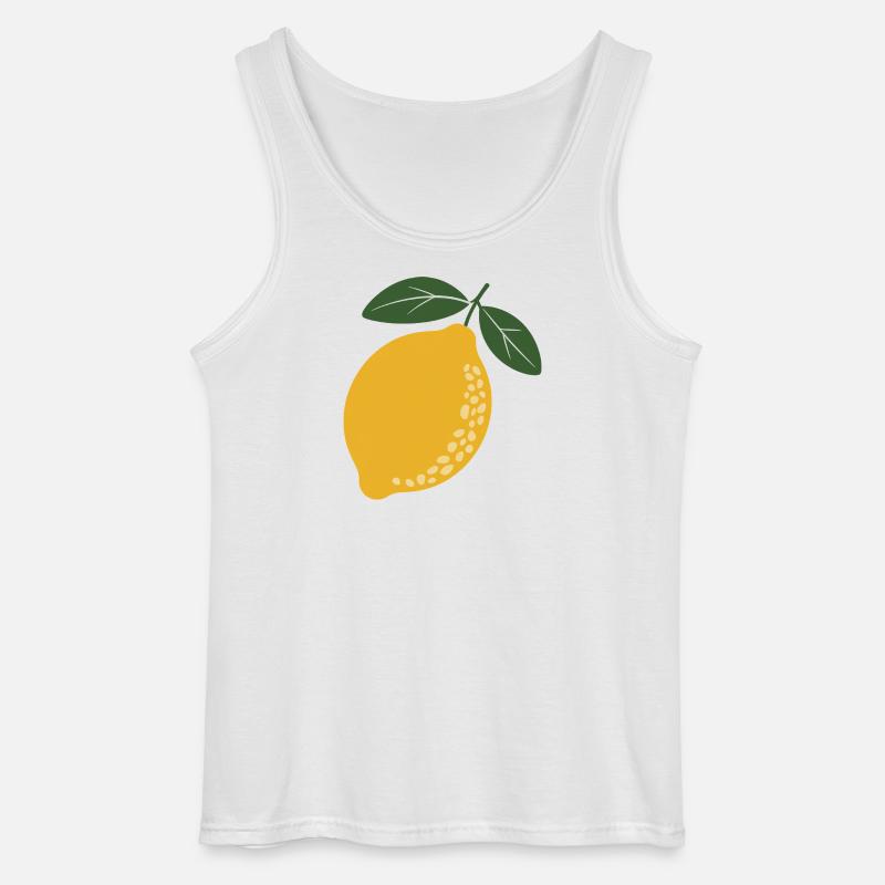 Lemon Grove Botanical - Gildan Männer Tank Top - Weiß