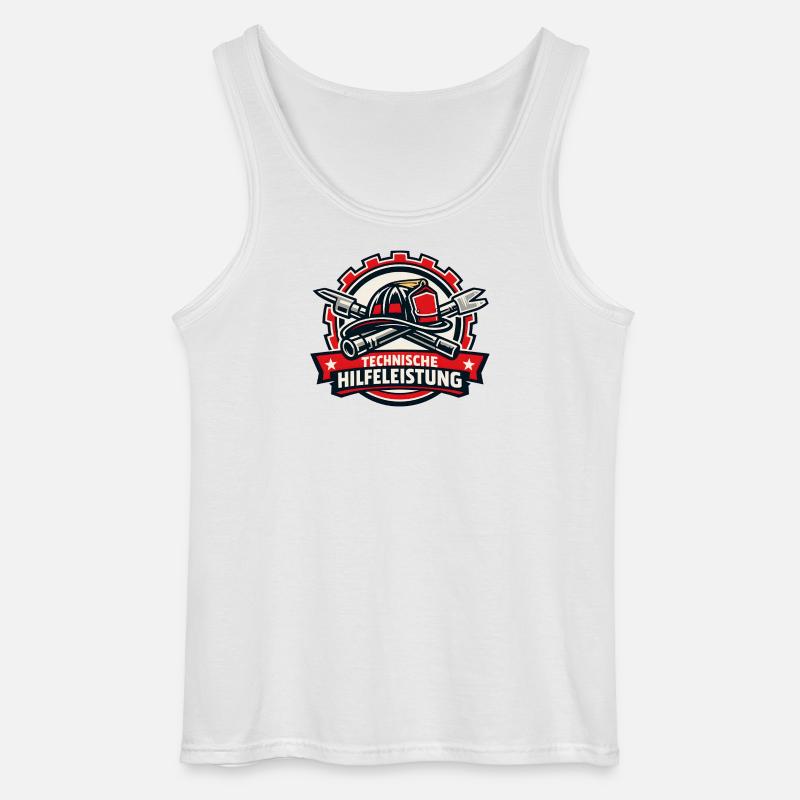 Technische Hilfeleistung Abzeichen - Gildan Männer Tank Top - Weiß