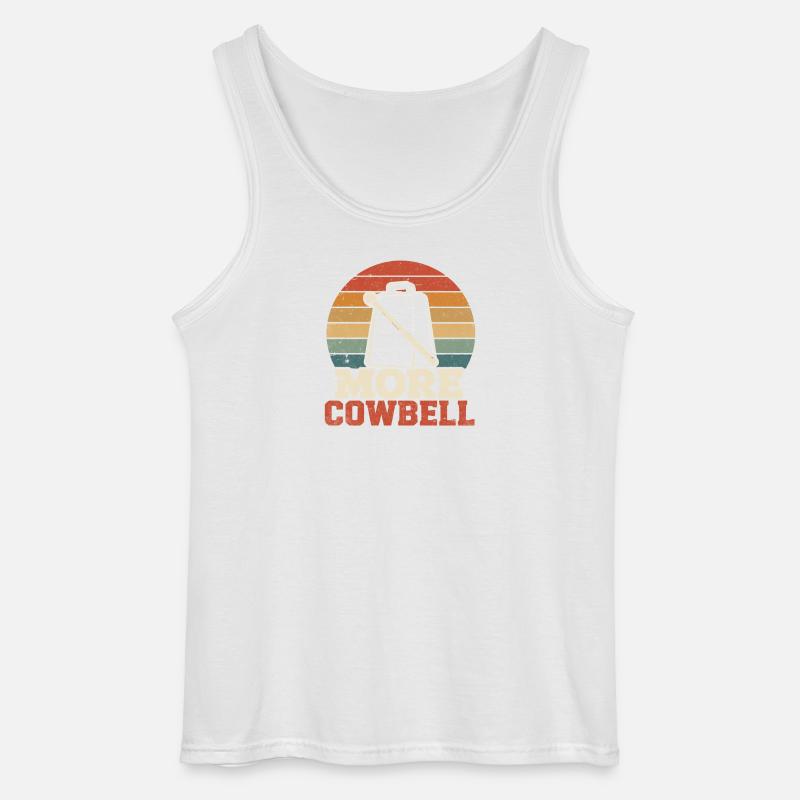 Kuhglocke Regenbogenkreis - Gildan Männer Tank Top - Weiß