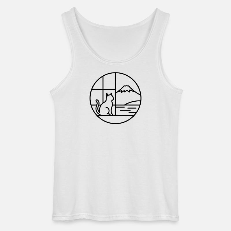 Fuji - Gildan Männer Tank Top - Weiß