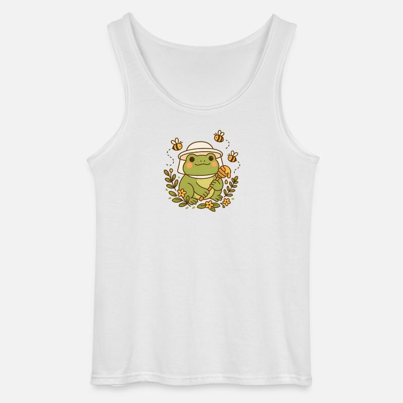 Beekeeper Frog - Gildan Men’s Tank Top - white