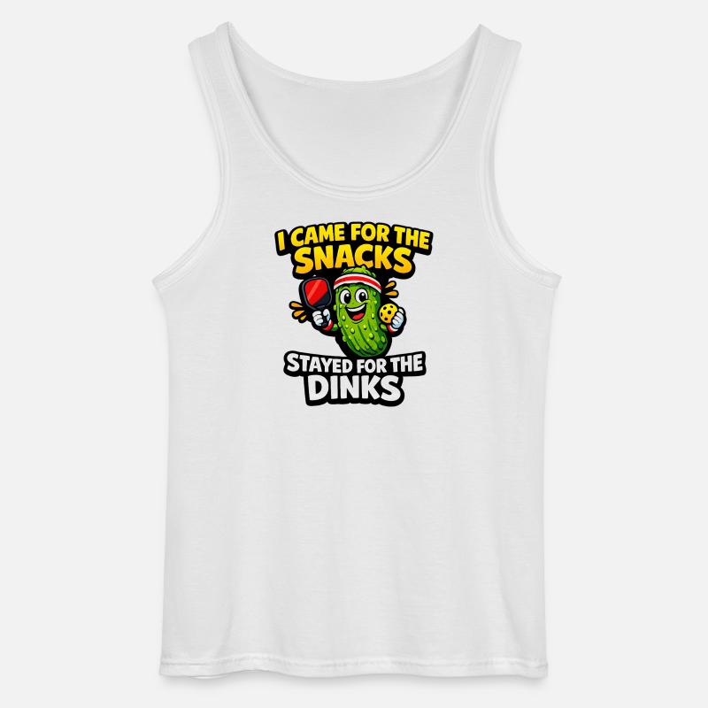 Gurkenheld: Snacks statt Dinks - Gildan Männer Tank Top - Weiß