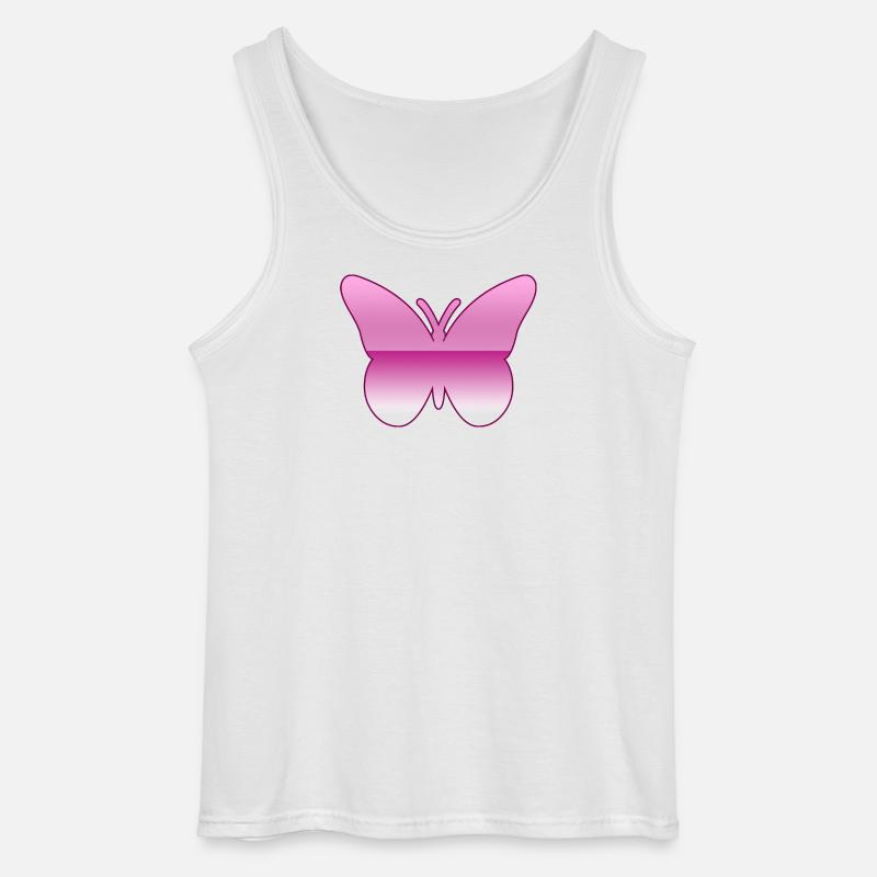 Schmetterling - Gildan Männer Tank Top - Weiß