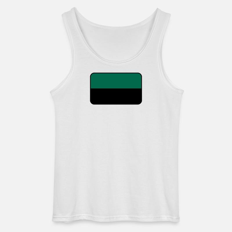 Texel-Flaggenlogo – Inselkleidung - Gildan Männer Tank Top - Weiß