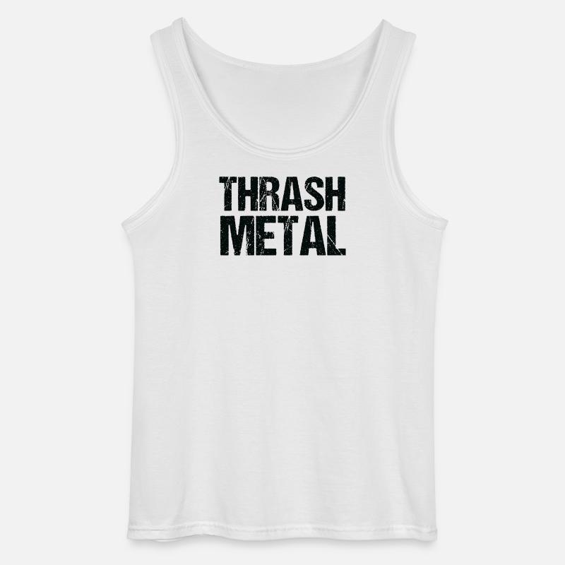 Thrash Metal Bold Typografie - Gildan Männer Tank Top - Weiß