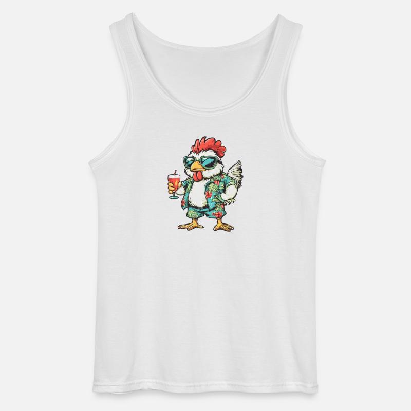 Igel Comic Sommer - Gildan Männer Tank Top - Weiß