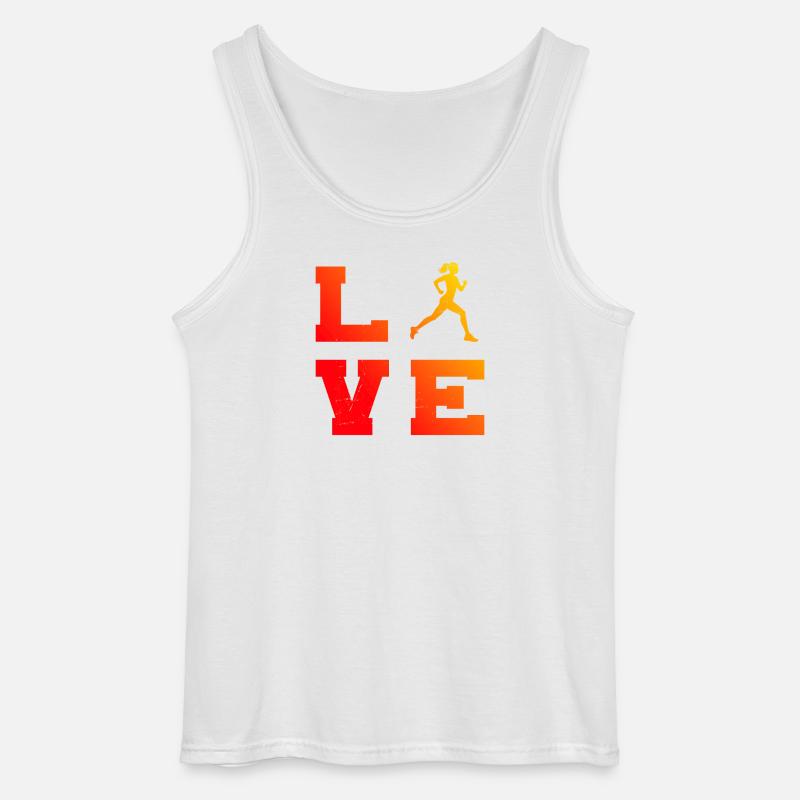 Geschenkidee für eine Running mit Running - Gildan Männer Tank Top - Weiß
