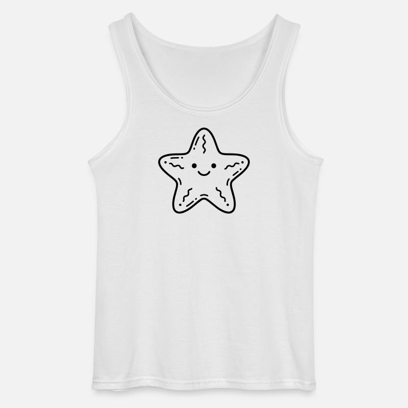 Starfish - Gildan Men’s Tank Top - white