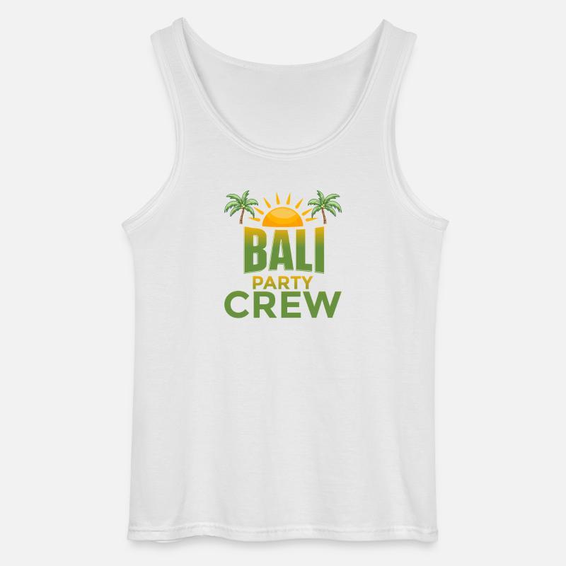 Bali Party Crew - Gildan Männer Tank Top - Weiß