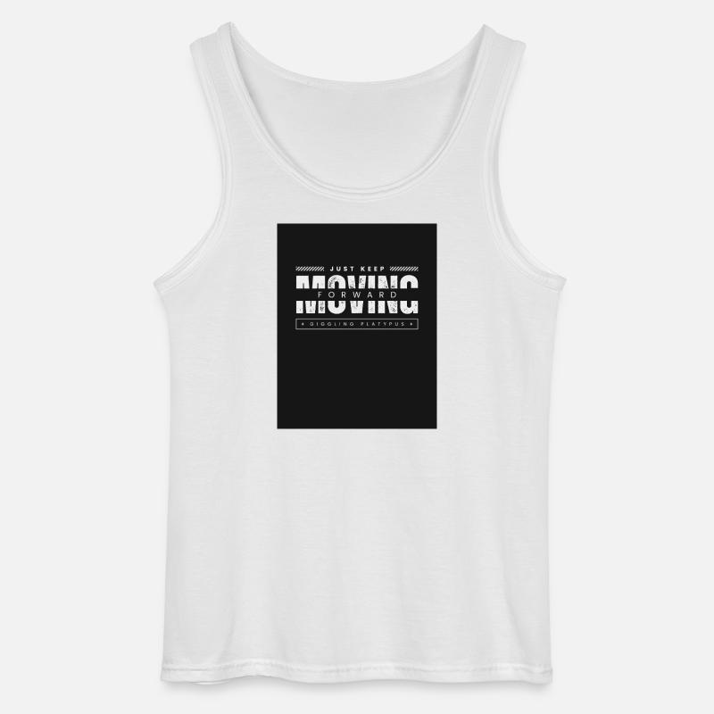 Continue simplement d’avancer, ornithorynque - Débardeur Gildan Homme - blanc