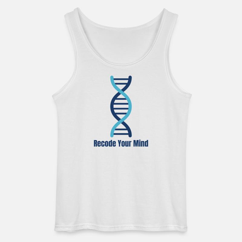 Recode Your Mind DNA Mindset - Gildan Männer Tank Top - Weiß