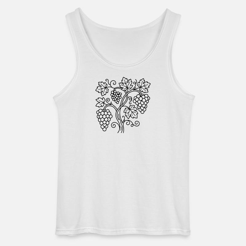 Weinberg - Gildan Männer Tank Top - Weiß