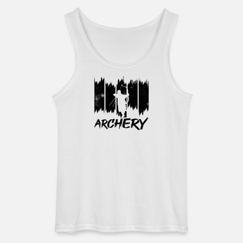 Bogenschießen - Gildan Männer Tank Top - Weiß