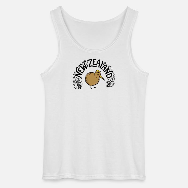 Neuseeland - Gildan Männer Tank Top - Weiß