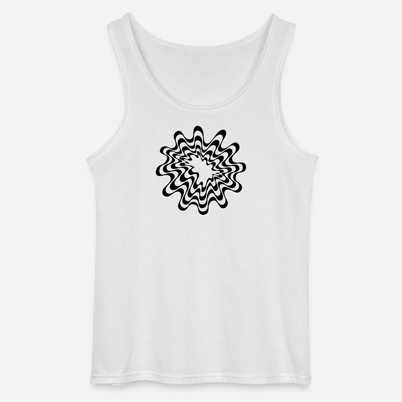 Geometrisches Plasmendesign - Gildan Männer Tank Top - Weiß