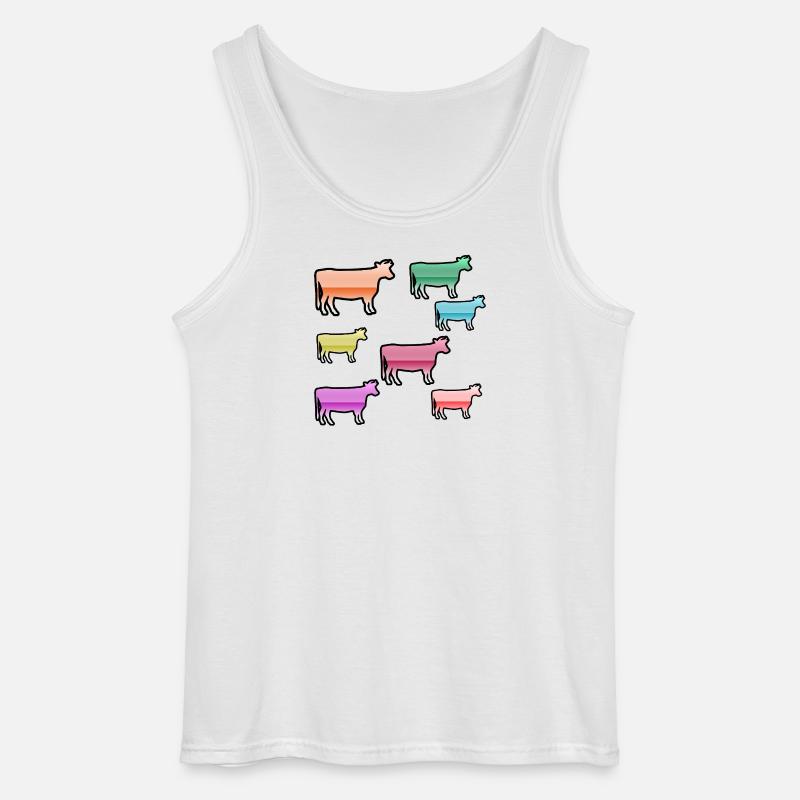 Cows - Gildan Men’s Tank Top - white