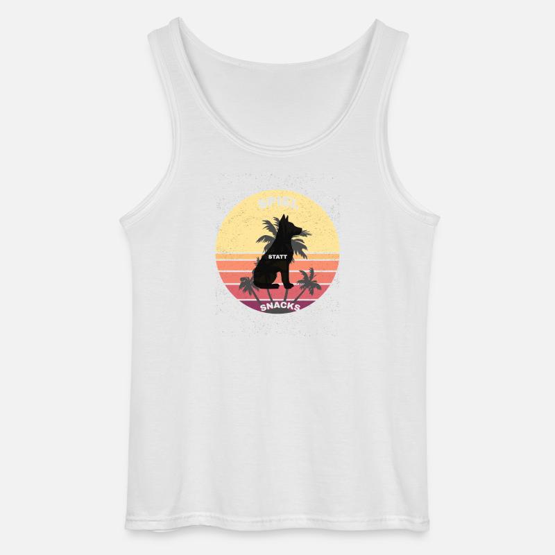 Retro - Gildan Männer Tank Top - Weiß