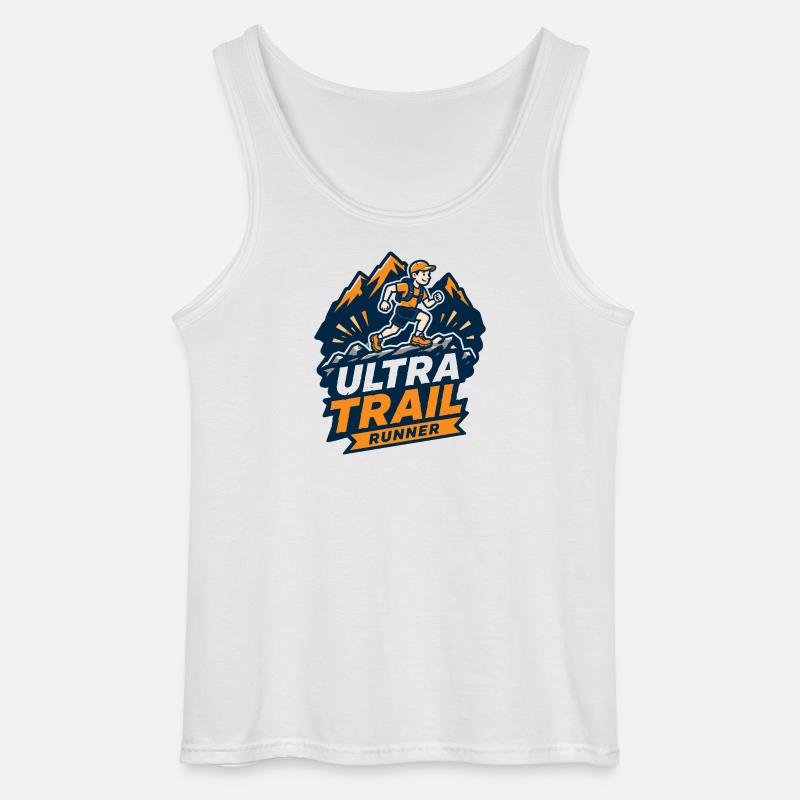 Ultra Trail Runner - Gildan Männer Tank Top - Weiß