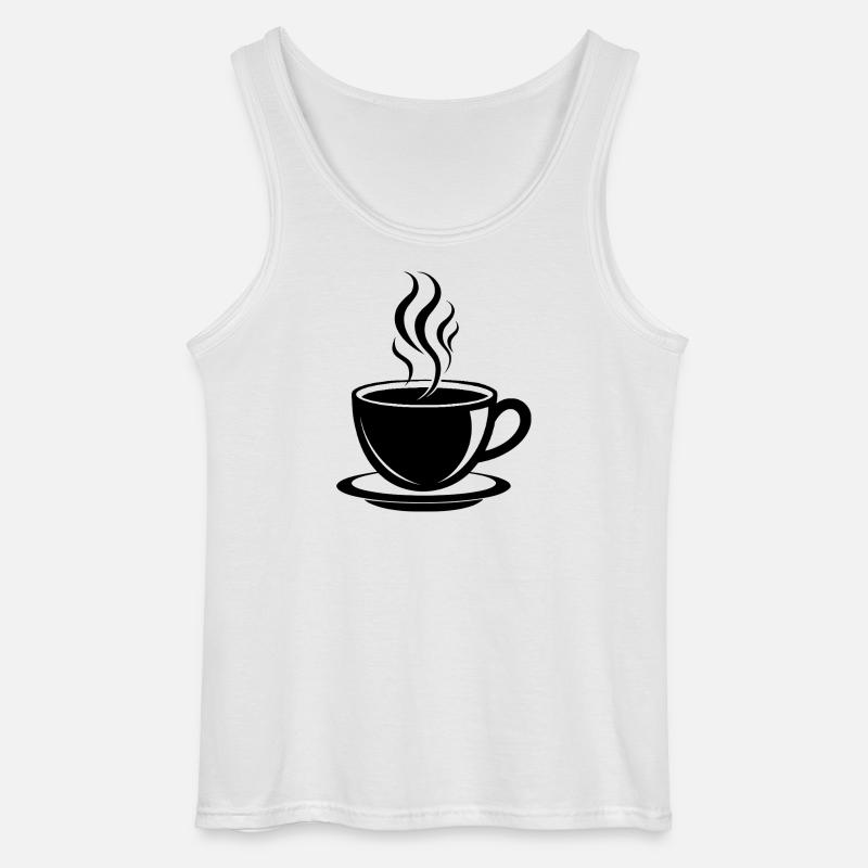 Coffee cup - Gildan Men’s Tank Top - white