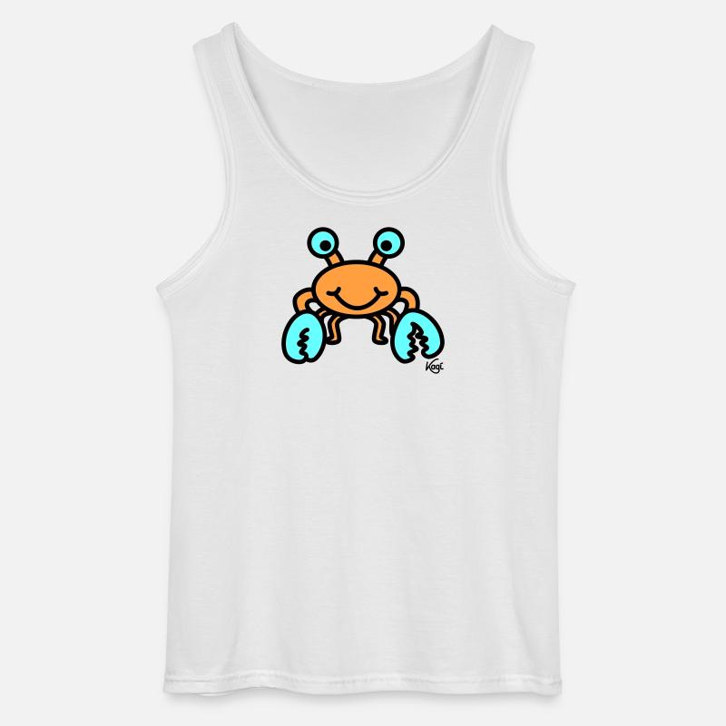 Krebs groß - Gildan Männer Tank Top - Weiß