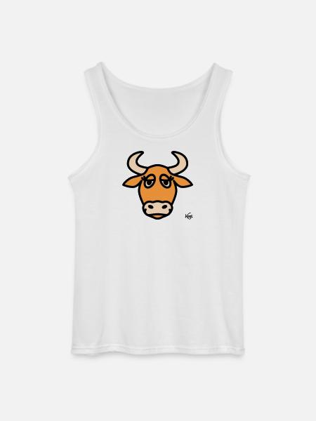 Taurus Large - Gildan Men’s Tank Top - white
