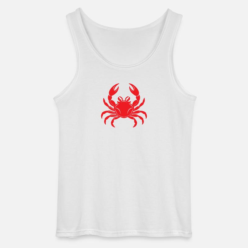 Krabbe - Gildan Männer Tank Top - Weiß