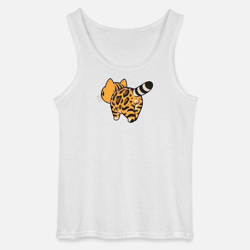 Leopard pattern converter - Gildan Men’s Tank Top - white