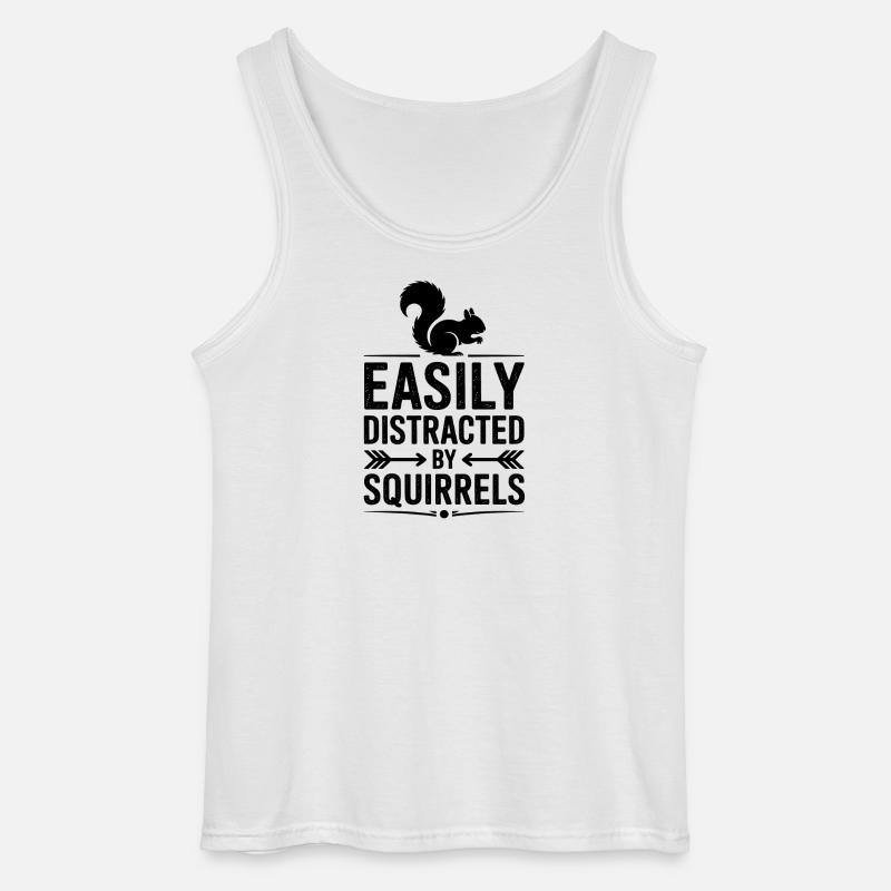 Eichhörnchen Sprüche Lustig Eichhörnchen Geschenk - Gildan Männer Tank Top - Weiß