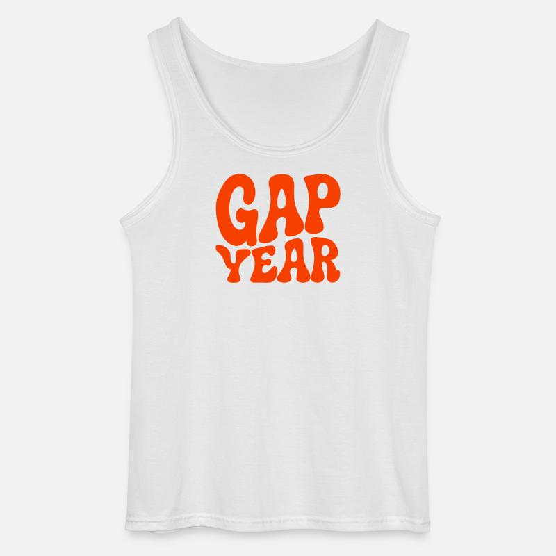 Gap Year - Gildan Männer Tank Top - Weiß